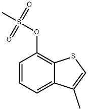 3-methyl-1-benzothien-7-yl methanesulfonate Struktur