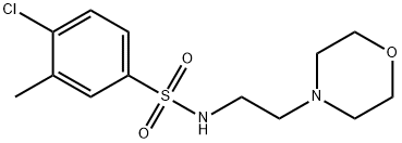 4-chloro-3-methyl-N-[2-(4-morpholinyl)ethyl]benzenesulfonamide Struktur