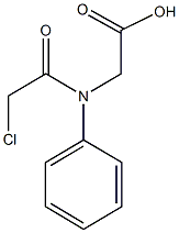 [(chloroacetyl)anilino]acetic acid Struktur