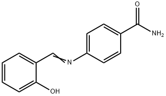 4-[(2-hydroxybenzylidene)amino]benzamide Struktur