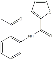 N-(2-acetylphenyl)-2-thiophenecarboxamide Struktur