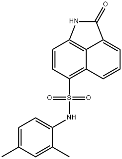 N-(2,4-dimethylphenyl)-2-oxo-1,2-dihydrobenzo[cd]indole-6-sulfonamide Struktur