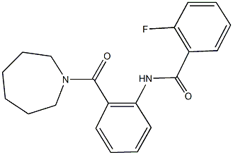 N-[2-(azepan-1-ylcarbonyl)phenyl]-2-fluorobenzamide Struktur