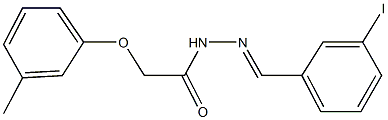 N'-(3-iodobenzylidene)-2-(3-methylphenoxy)acetohydrazide Struktur