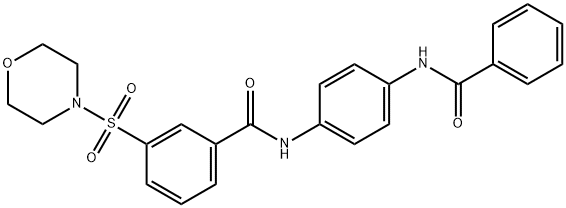 N-[4-(benzoylamino)phenyl]-3-(4-morpholinylsulfonyl)benzamide Struktur