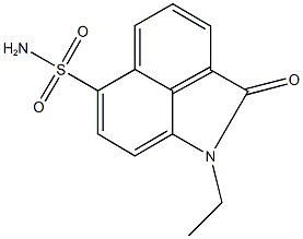 1-ethyl-2-oxo-1,2-dihydrobenzo[cd]indole-6-sulfonamide Struktur