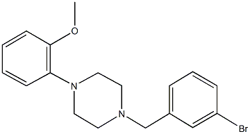 1-(3-bromobenzyl)-4-(2-methoxyphenyl)piperazine Struktur