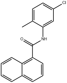 N-(5-chloro-2-methylphenyl)-1-naphthamide Struktur