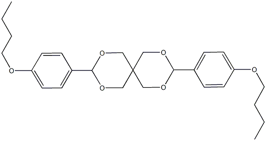 3,9-bis(4-butoxyphenyl)-2,4,8,10-tetraoxaspiro[5.5]undecane Struktur