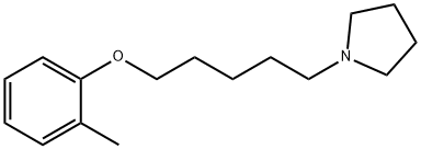 1-[5-(2-methylphenoxy)pentyl]pyrrolidine Struktur