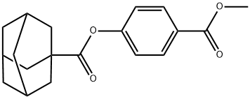 4-(methoxycarbonyl)phenyl 1-adamantanecarboxylate Struktur