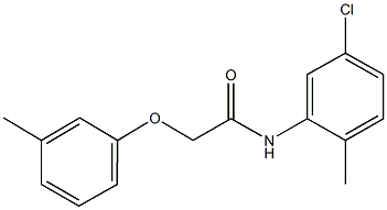 N-(5-chloro-2-methylphenyl)-2-(3-methylphenoxy)acetamide Struktur