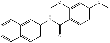 2,4-dimethoxy-N-(2-naphthyl)benzamide Struktur