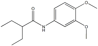 N-(3,4-dimethoxyphenyl)-2-ethylbutanamide Struktur