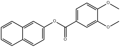 2-naphthyl 3,4-dimethoxybenzoate Struktur