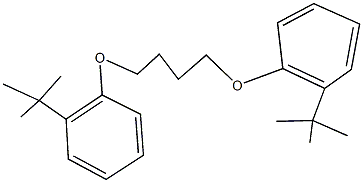 1-tert-butyl-2-[4-(2-tert-butylphenoxy)butoxy]benzene Struktur