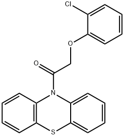 2-chlorophenyl 2-oxo-2-(10H-phenothiazin-10-yl)ethyl ether Struktur