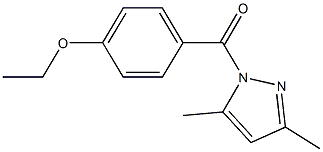 1-(4-ethoxybenzoyl)-3,5-dimethyl-1H-pyrazole Struktur