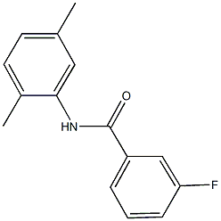 N-(2,5-dimethylphenyl)-3-fluorobenzamide Struktur