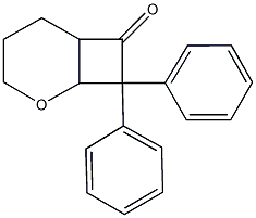 8,8-diphenyl-2-oxabicyclo[4.2.0]octan-7-one Struktur