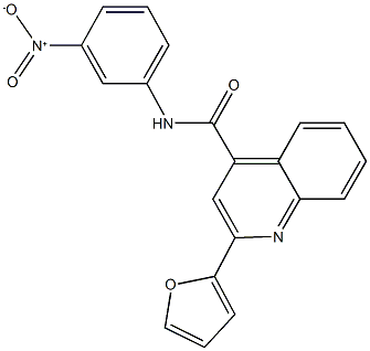 2-(2-furyl)-N-{3-nitrophenyl}-4-quinolinecarboxamide Struktur