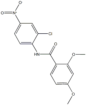 N-{2-chloro-4-nitrophenyl}-2,4-dimethoxybenzamide Struktur