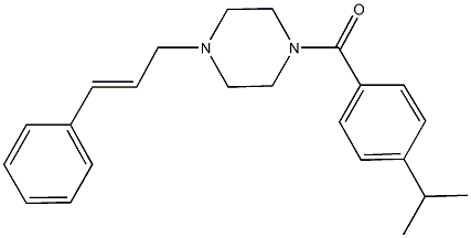 1-cinnamyl-4-(4-isopropylbenzoyl)piperazine Struktur