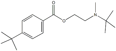 2-[tert-butyl(methyl)amino]ethyl 4-tert-butylbenzoate Struktur