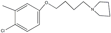 4-chloro-3-methylphenyl 4-(1-pyrrolidinyl)butyl ether Struktur