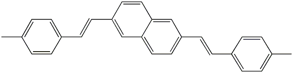 2,6-bis[2-(4-methylphenyl)vinyl]naphthalene Struktur