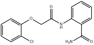 2-{[(2-chlorophenoxy)acetyl]amino}benzamide Struktur