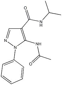 5-(acetylamino)-N-isopropyl-1-phenyl-1H-pyrazole-4-carboxamide Struktur