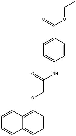 ethyl 4-{[(1-naphthyloxy)acetyl]amino}benzoate Struktur