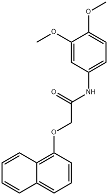 N-(3,4-dimethoxyphenyl)-2-(1-naphthyloxy)acetamide Struktur