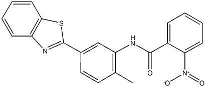 N-[5-(1,3-benzothiazol-2-yl)-2-methylphenyl]-2-nitrobenzamide Struktur