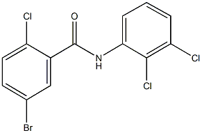 5-bromo-2-chloro-N-(2,3-dichlorophenyl)benzamide Struktur