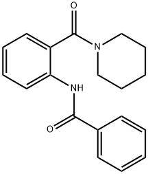 N-[2-(1-piperidinylcarbonyl)phenyl]benzamide Struktur