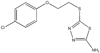 5-{[2-(4-chlorophenoxy)ethyl]sulfanyl}-1,3,4-thiadiazol-2-amine Struktur