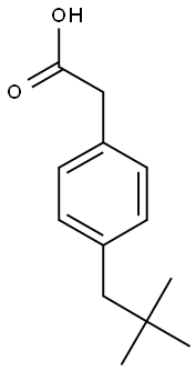 (4-neopentylphenyl)acetic acid Struktur