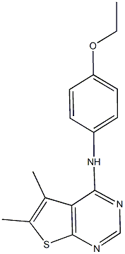 N-(4-ethoxyphenyl)-5,6-dimethylthieno[2,3-d]pyrimidin-4-amine Struktur