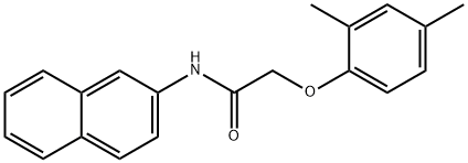 2-(2,4-dimethylphenoxy)-N-(2-naphthyl)acetamide Struktur