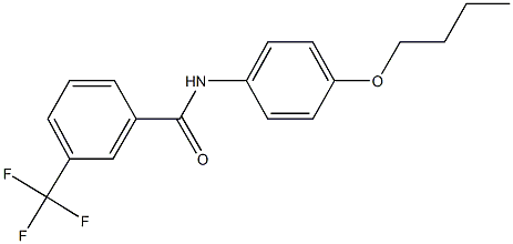 N-(4-butoxyphenyl)-3-(trifluoromethyl)benzamide Struktur