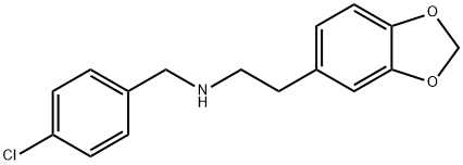 N-[2-(1,3-benzodioxol-5-yl)ethyl]-N-(4-chlorobenzyl)amine Struktur