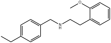 N-(4-ethylbenzyl)-2-(2-methoxyphenyl)ethanamine Struktur