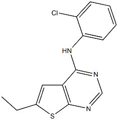 N-(2-chlorophenyl)-N-(6-ethylthieno[2,3-d]pyrimidin-4-yl)amine Struktur