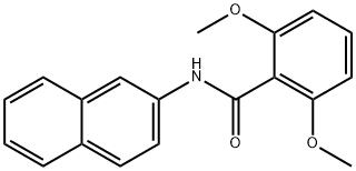 2,6-dimethoxy-N-(2-naphthyl)benzamide Struktur