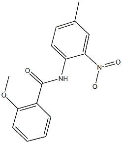 N-{2-nitro-4-methylphenyl}-2-methoxybenzamide Struktur