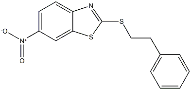 6-nitro-2-[(2-phenylethyl)sulfanyl]-1,3-benzothiazole Struktur