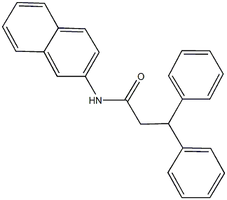 N-(2-naphthyl)-3,3-diphenylpropanamide Struktur