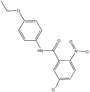 5-chloro-N-(4-ethoxyphenyl)-2-nitrobenzamide Struktur